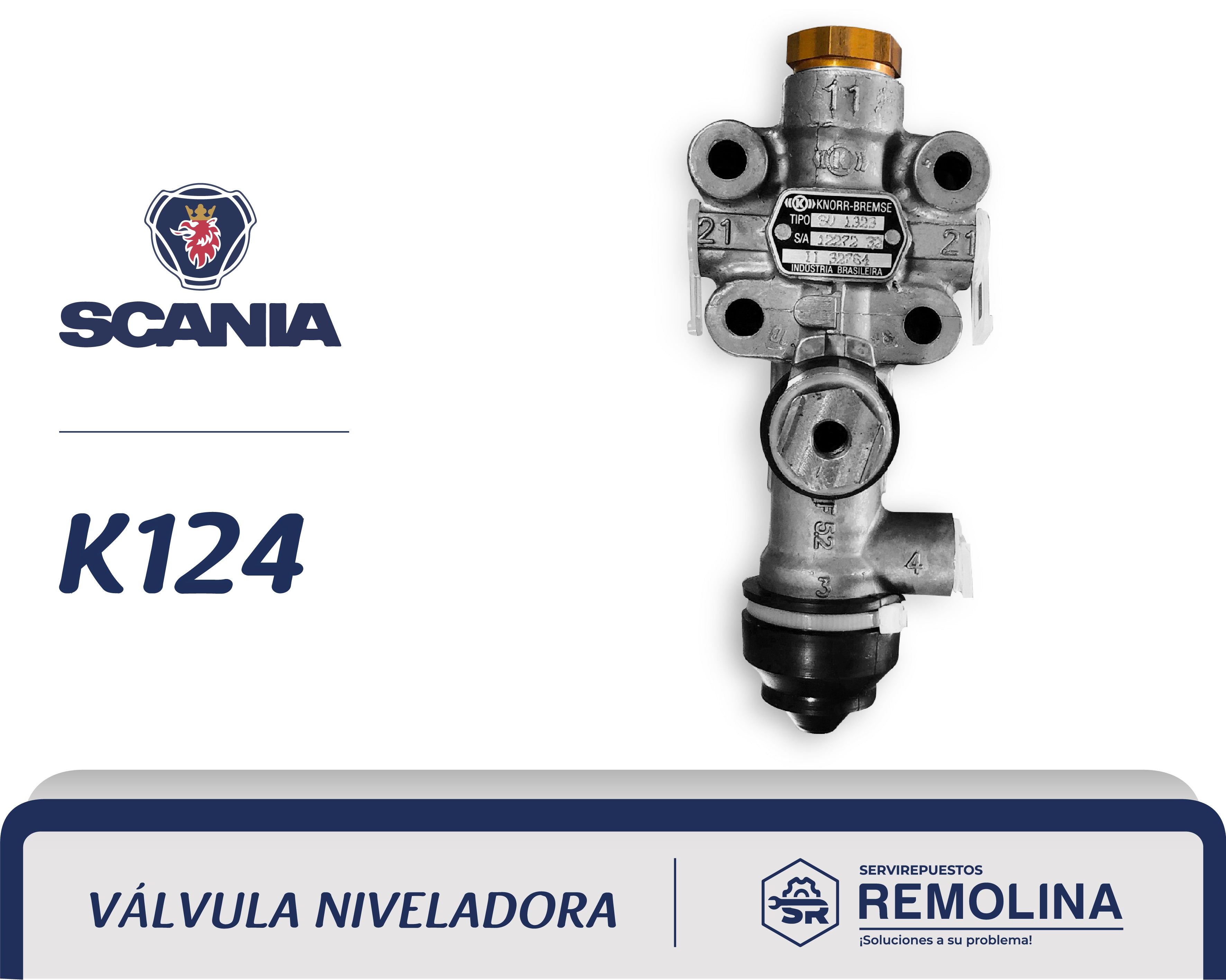 Válvula niveladora Scania K124 Knorr